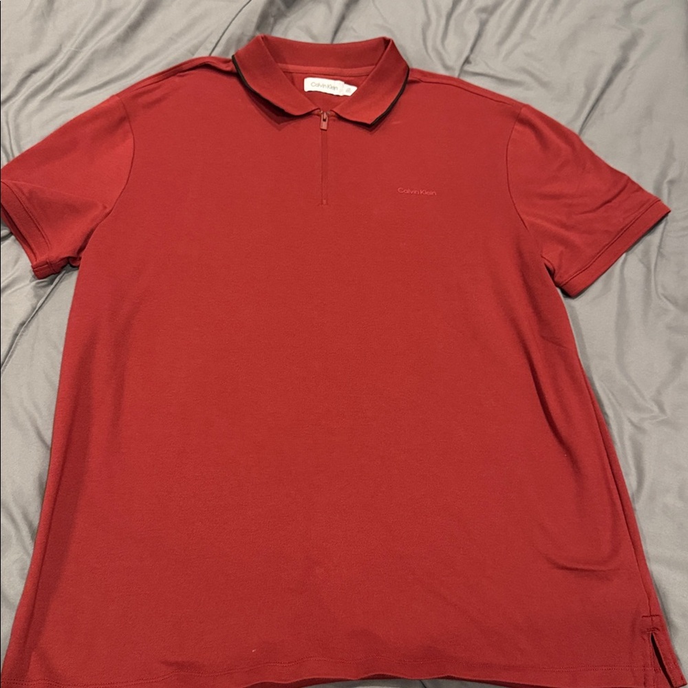 Calvin Klein Maroon Polo Shirt